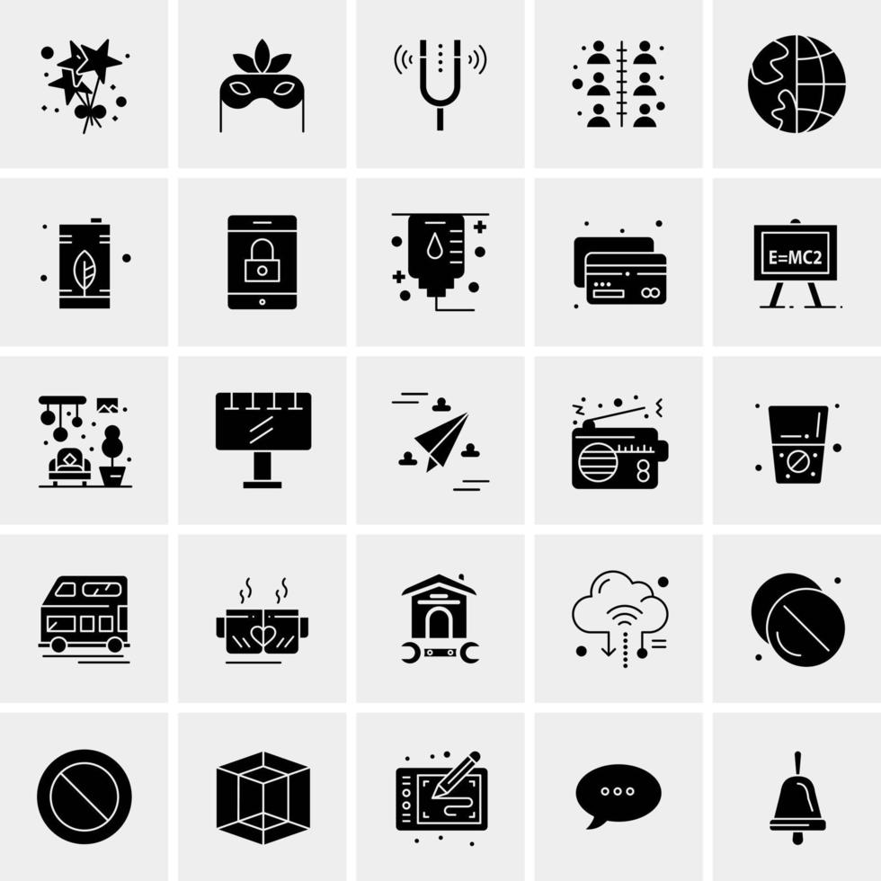 25 universelle Business-Icons Vektor kreative Icon-Illustration zur Verwendung in Web- und Mobilprojekten