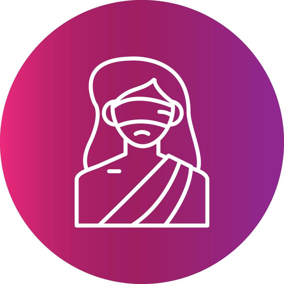 Lady Justice kreatives Icon-Design vektor