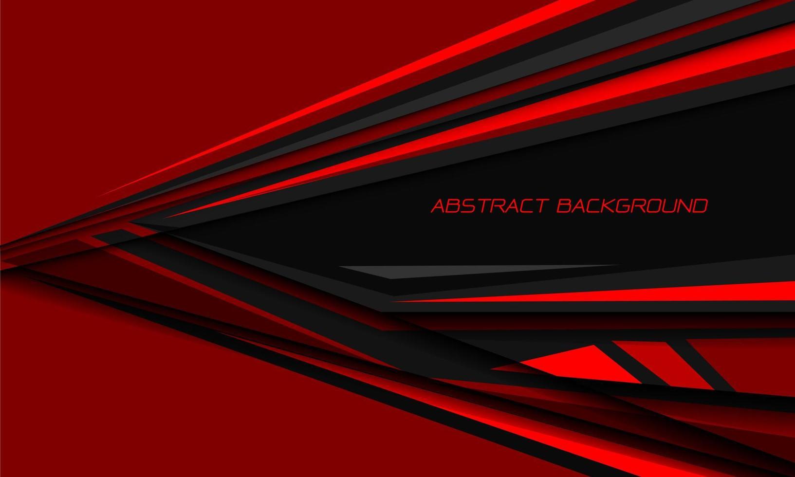 abstrakt röd hastighet svart skugga riktning geometrisk sexhörning maska på grå design modern lyx trogen bakgrund vektor