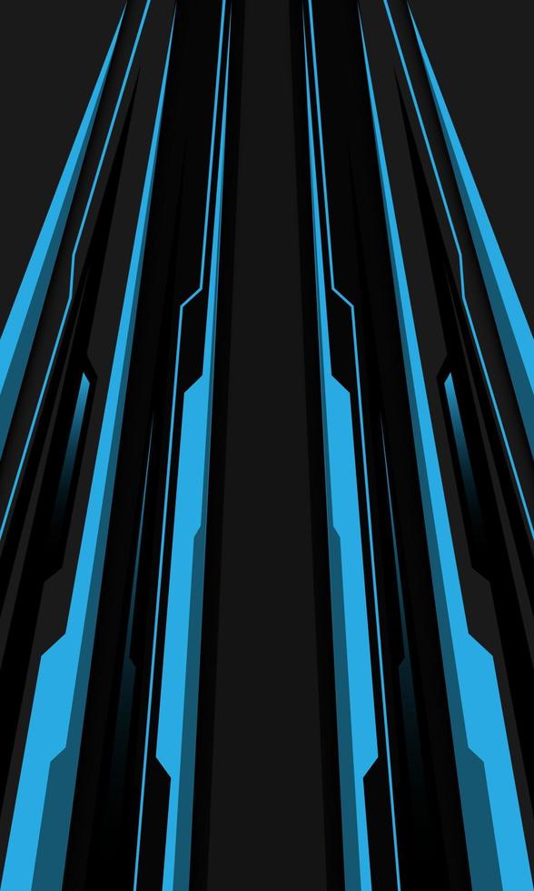 abstrakt blau grau cyber geschwindigkeit linie richtung dynamisches geometrisches design moderne futuristische technologie hintergrund vektor