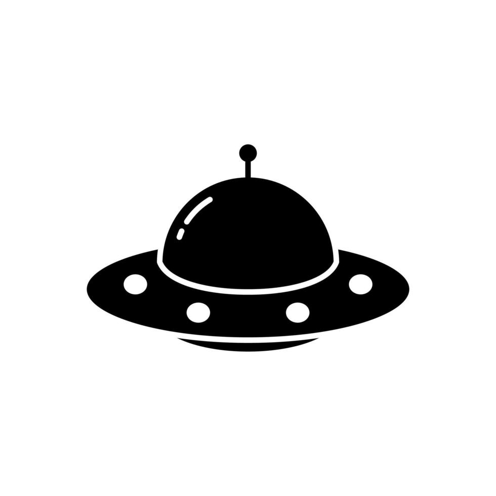 UFO platt stil ikon vektor