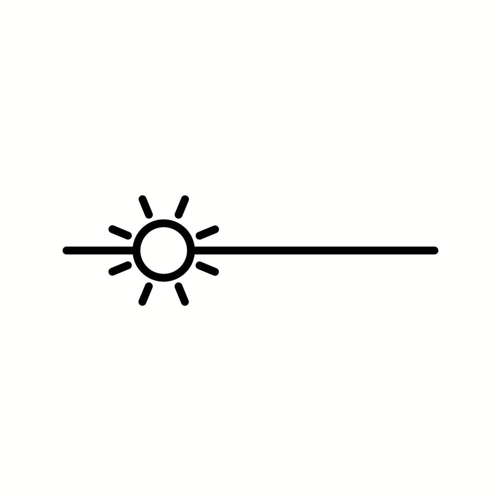 unik ljusstyrka vektor linje ikon