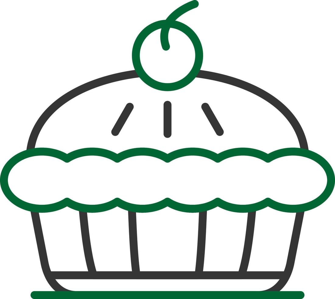 Apfelkuchen kreatives Icon-Design vektor