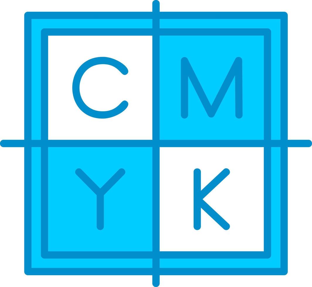 kreatives CMYK-Icon-Design vektor