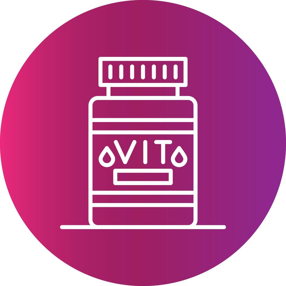 Vitamin kreatives Icon-Design vektor