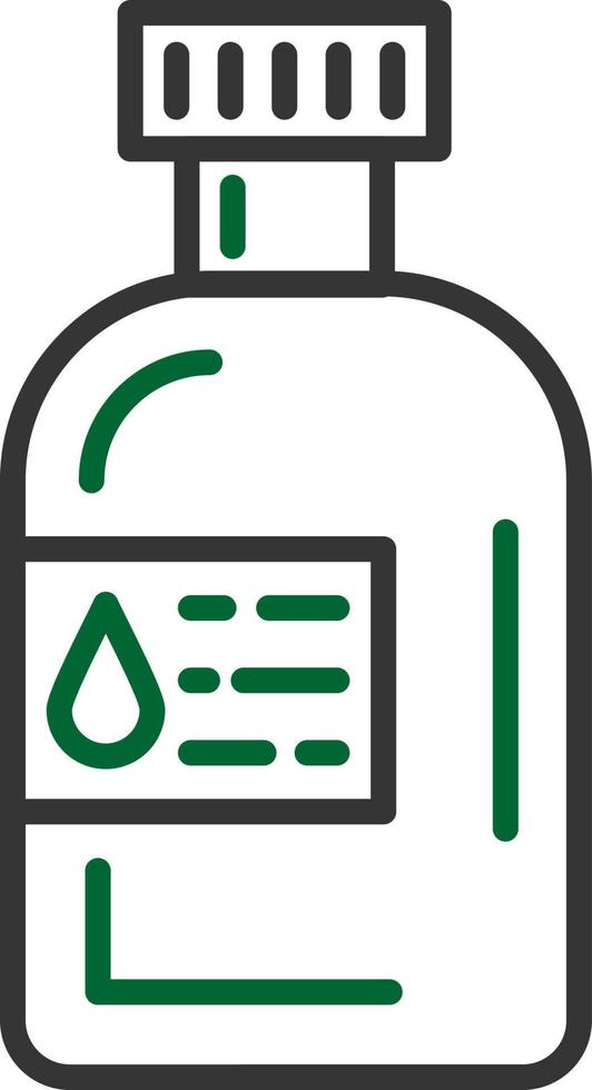 Wasserflasche kreatives Icon-Design vektor