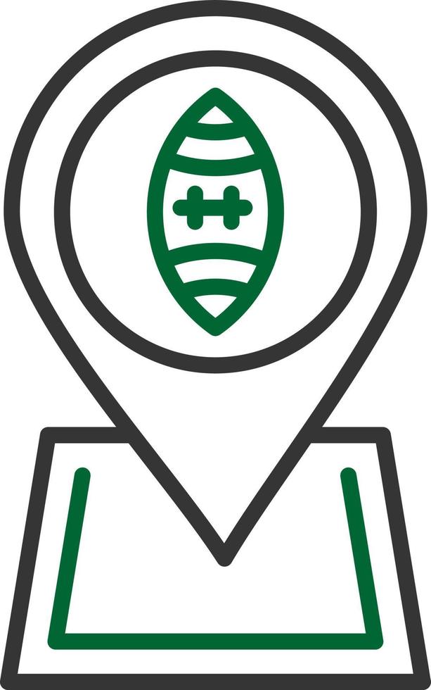 kreatives Icon-Design für Fußballstandorte vektor