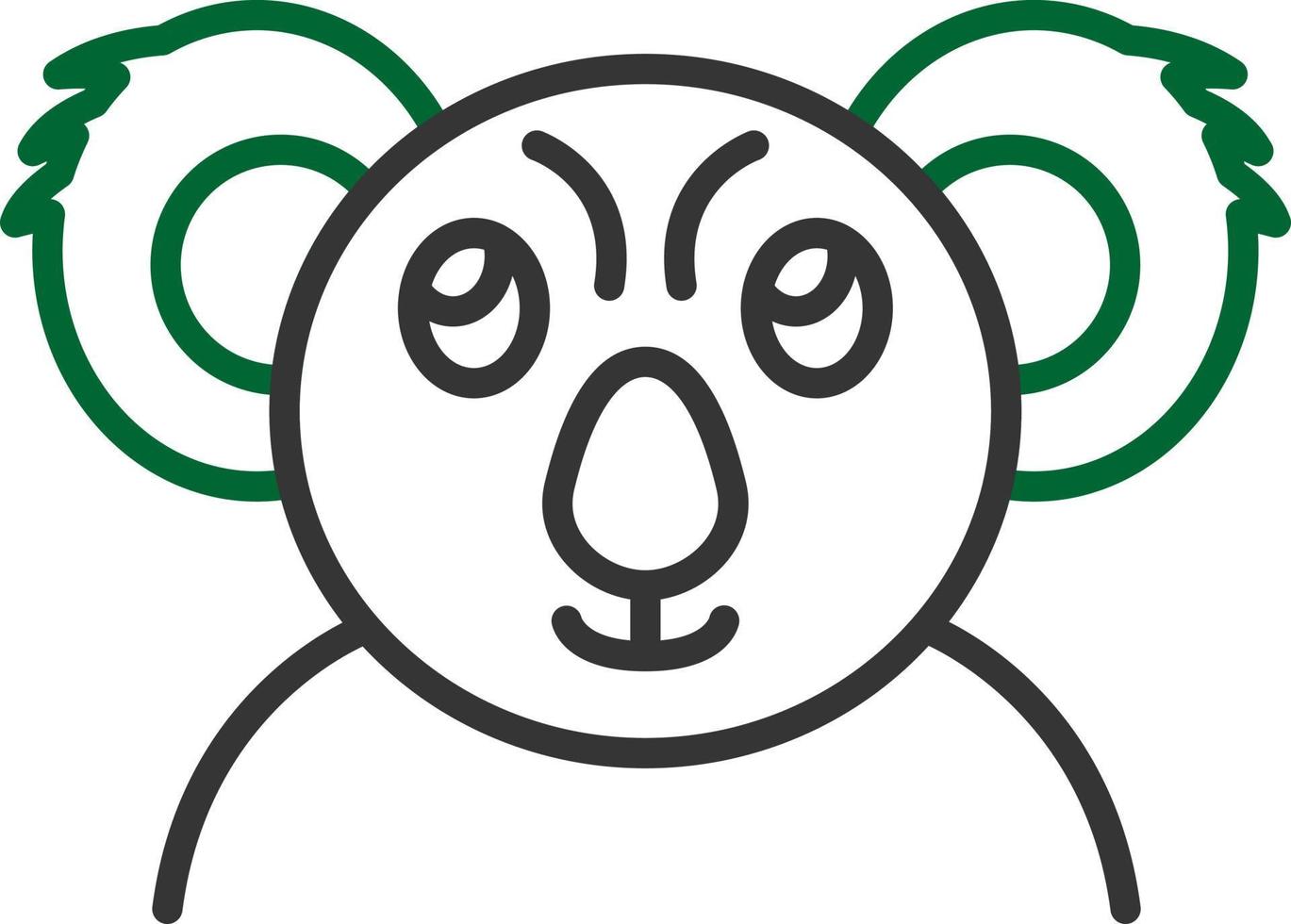 Koala kreatives Icon-Design vektor