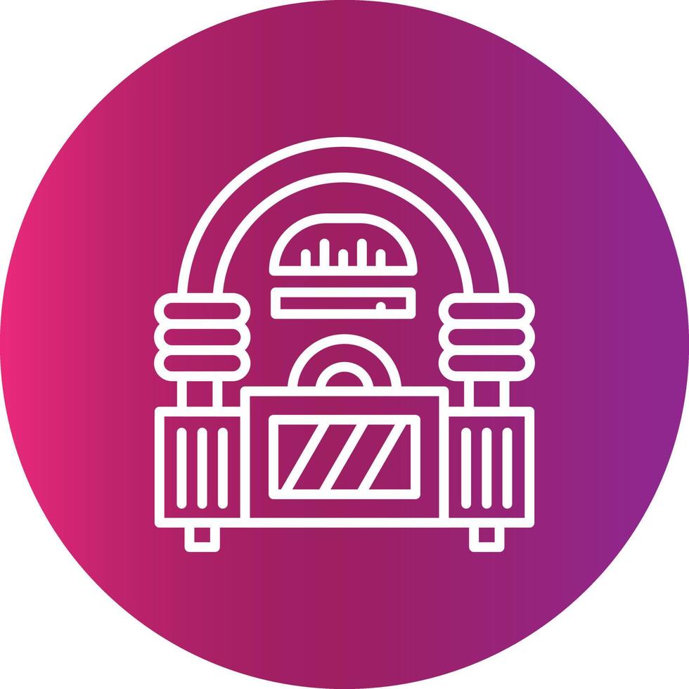 Jukebox kreatives Icon-Design vektor