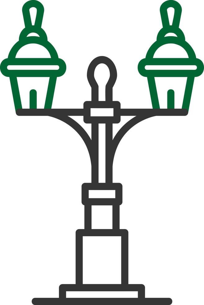 Straßenlaterne kreatives Icon-Design vektor