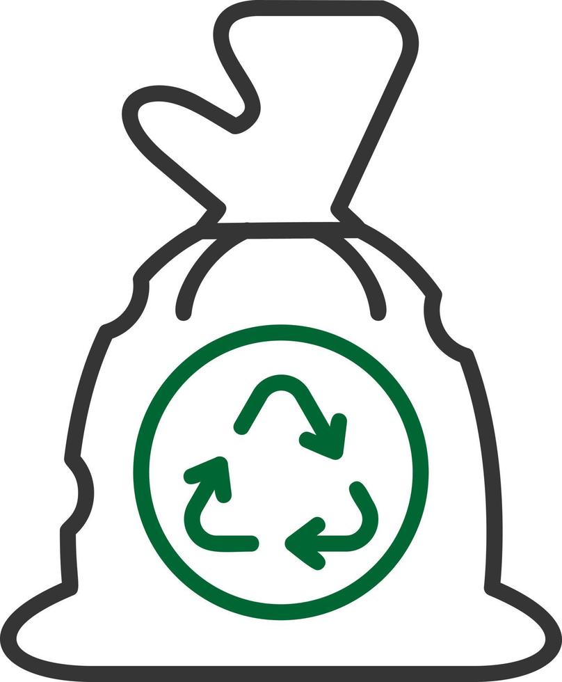 Müllsack kreatives Icon-Design vektor