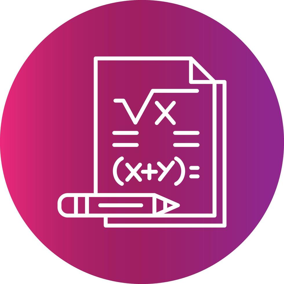 Mathe kreatives Icon-Design vektor