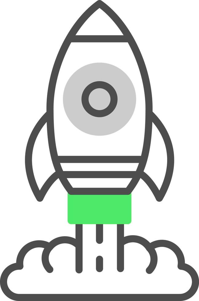 Rakete kreatives Icon-Design vektor