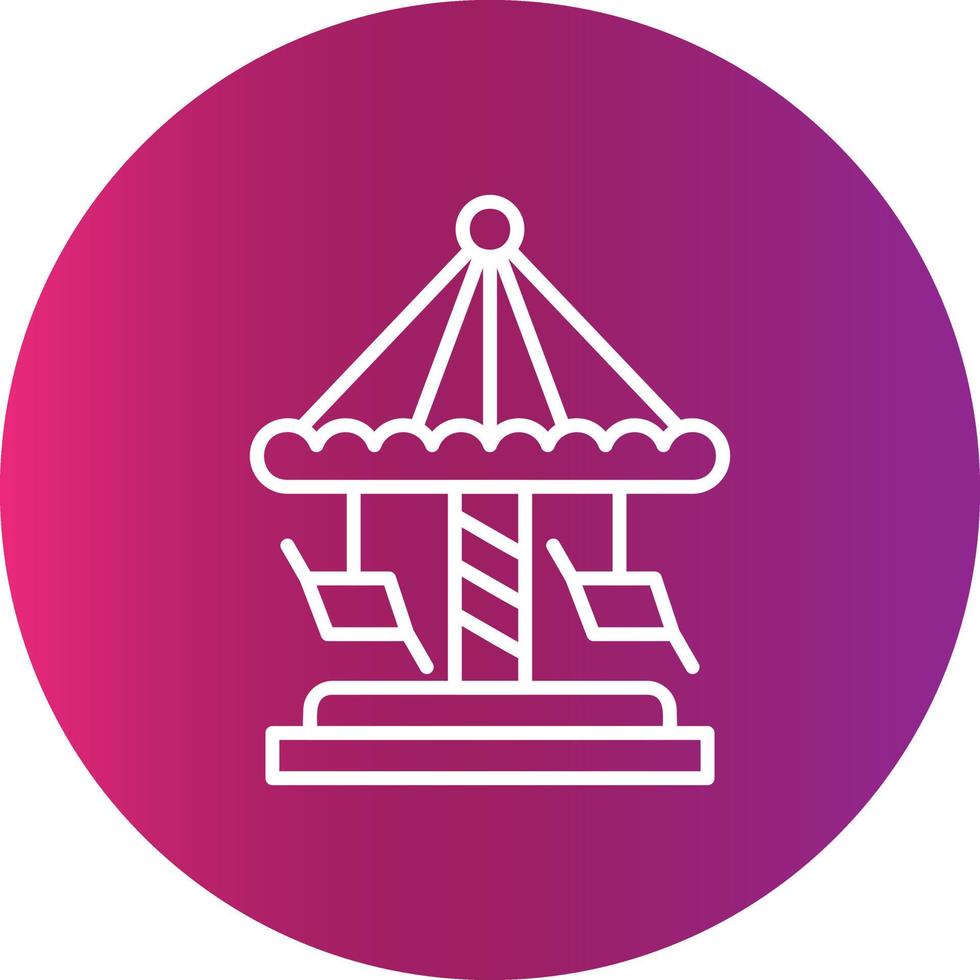 Merry Go Round kreatives Icon-Design vektor