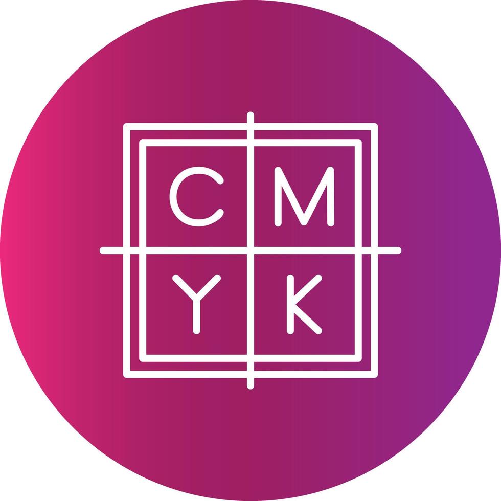 kreatives CMYK-Icon-Design vektor