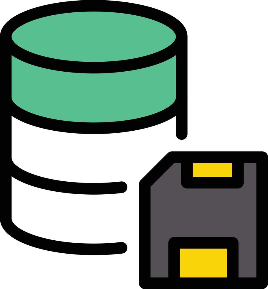 databas spara vektor illustration på en bakgrund.premium kvalitet symbols.vector ikoner för begrepp och grafisk design.