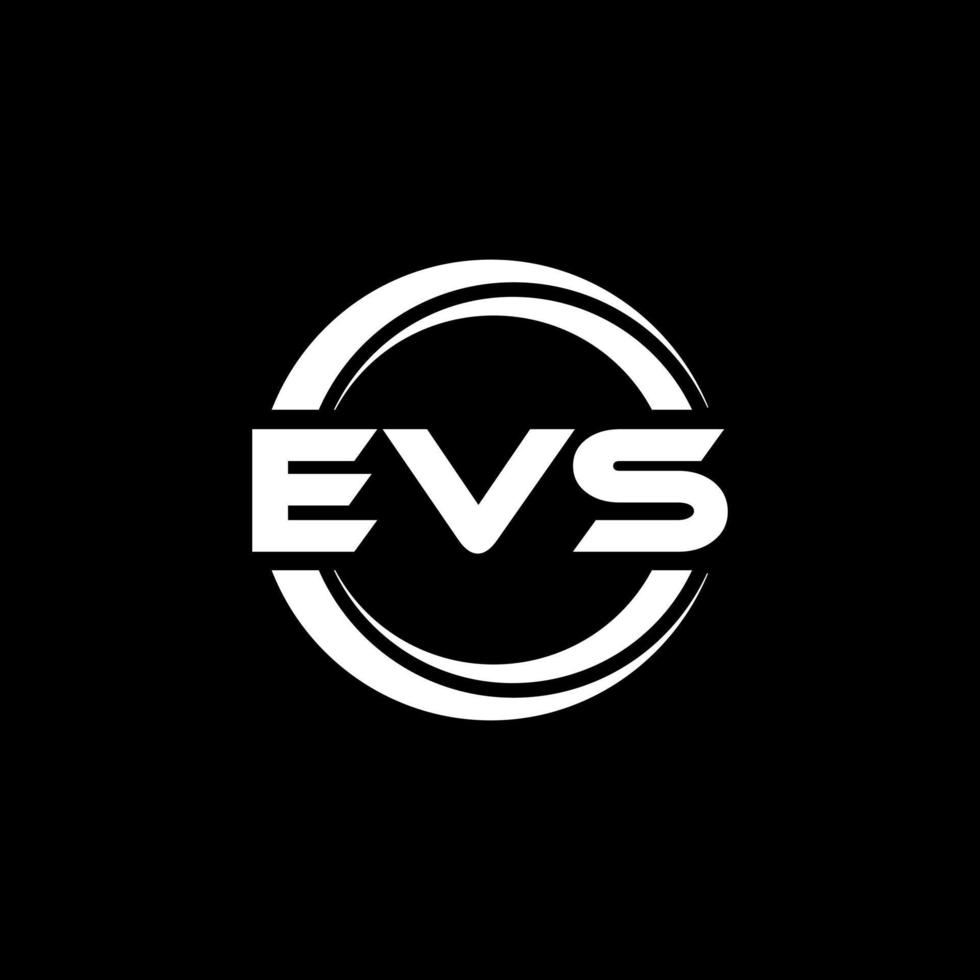 Evs-Brief-Logo-Design in Abbildung. Vektorlogo, Kalligrafie-Designs für Logo, Poster, Einladung usw. vektor