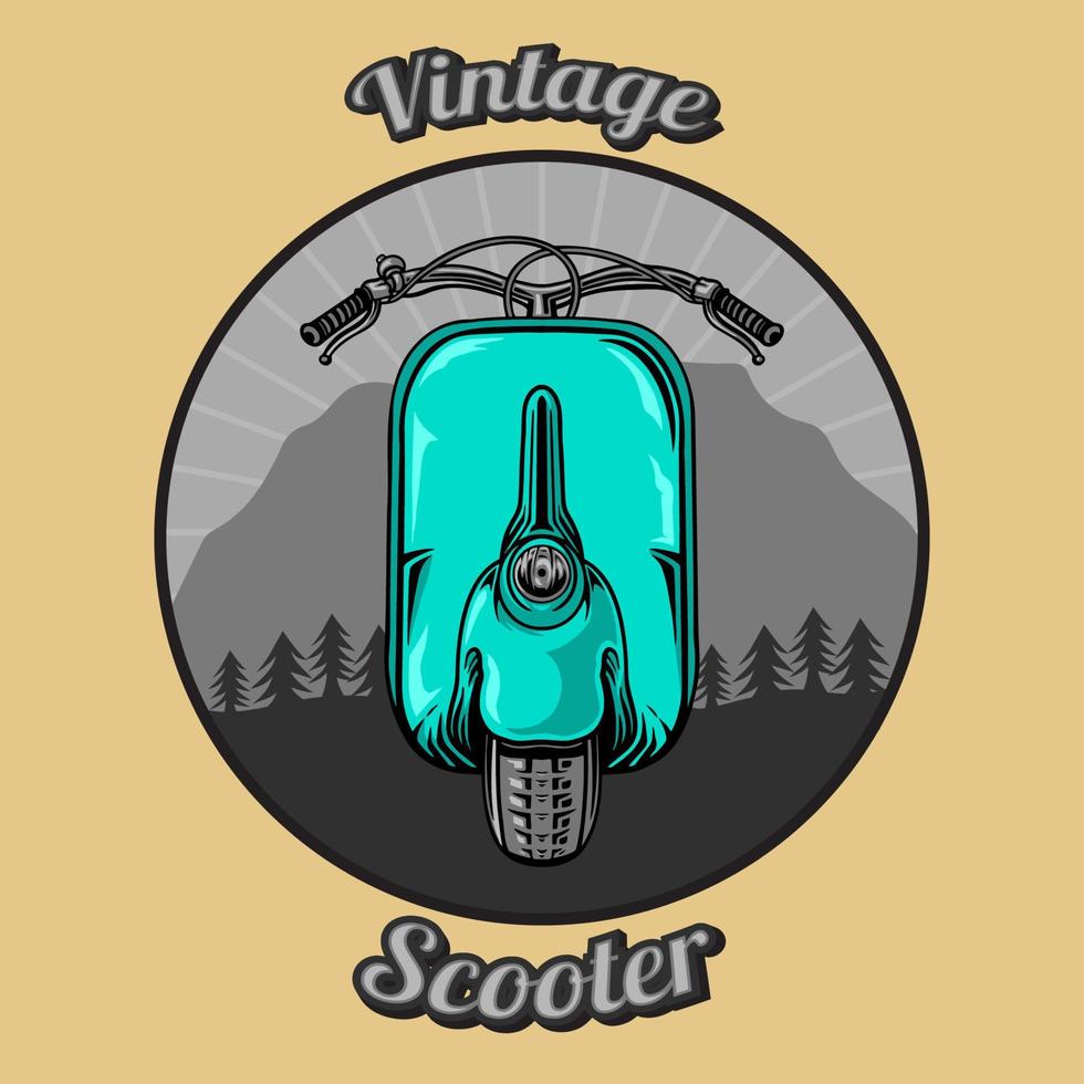 Vintage-Roller-Illustration vektor