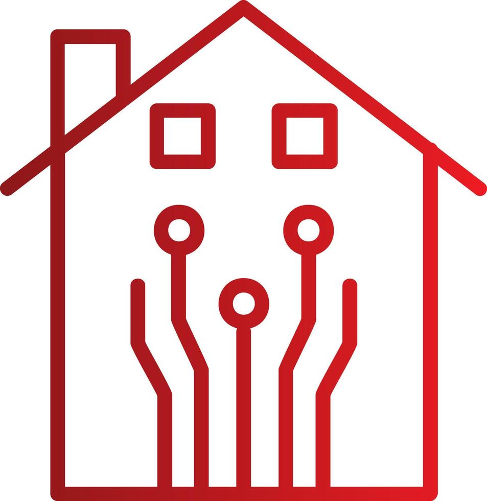 Smart-Home-Vektorsymbol vektor