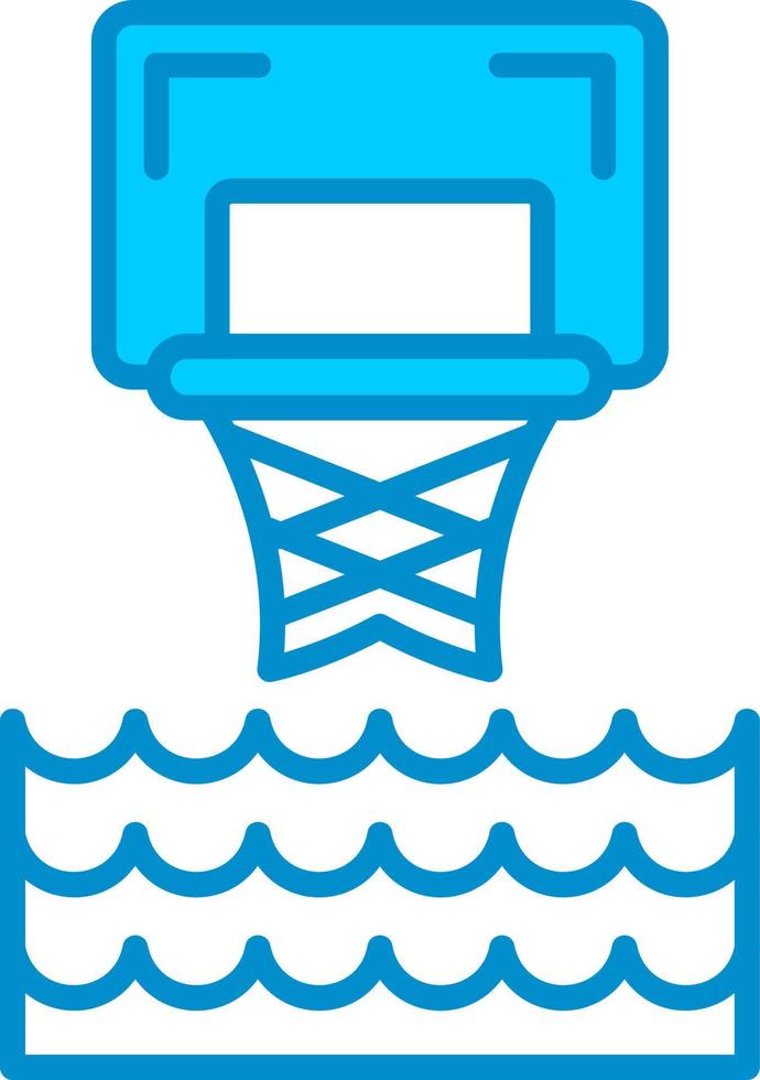 kreatives Icon-Design für Wasserbasketball vektor