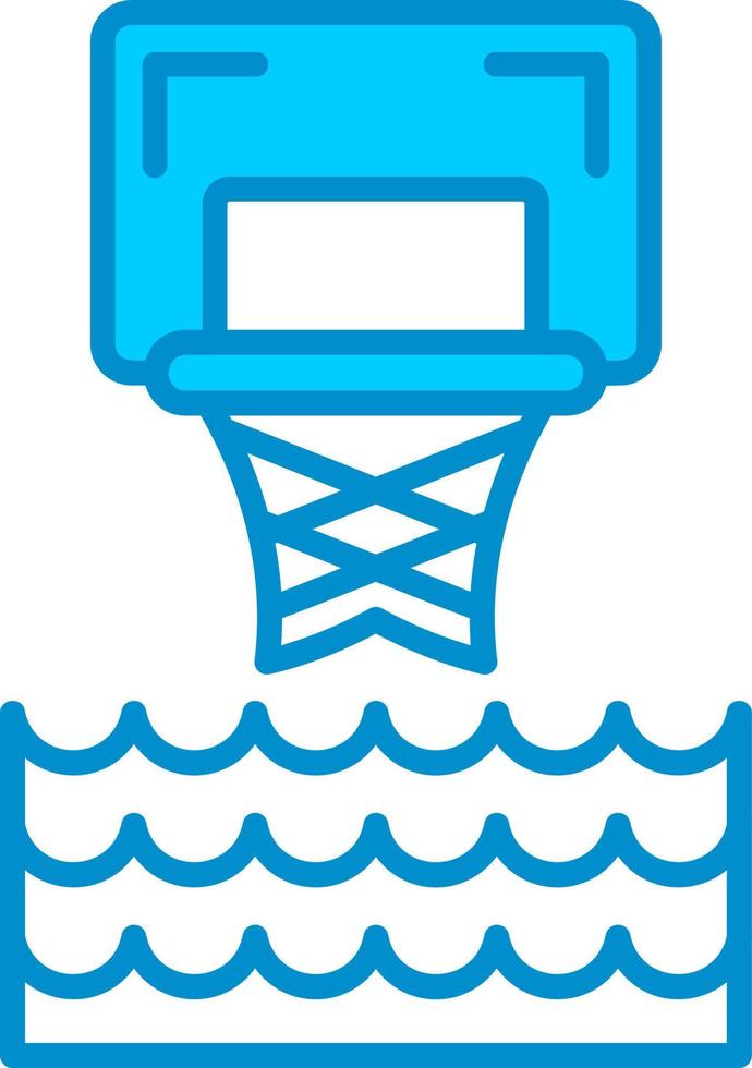vatten basketboll kreativ ikon design vektor