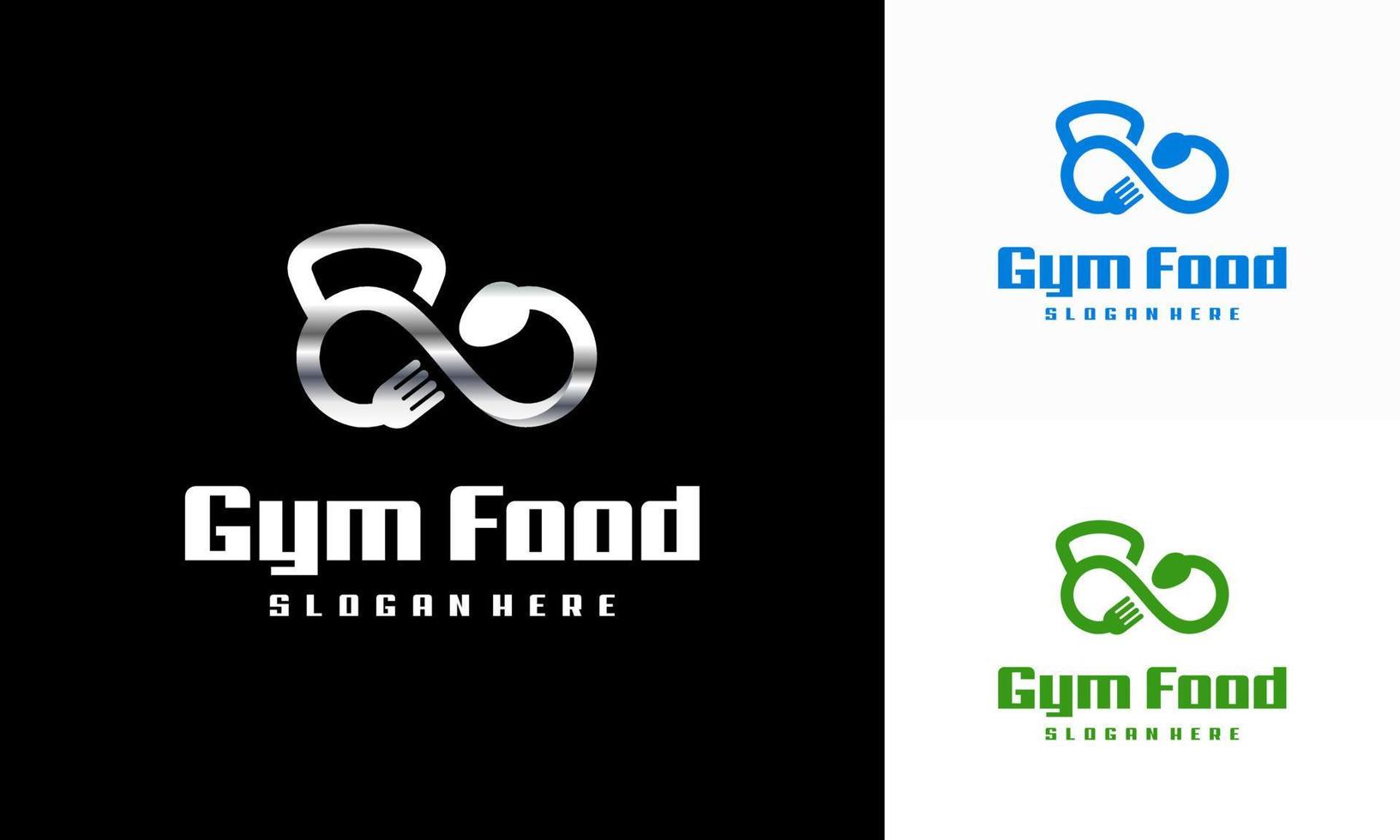 Gym mat logotyp mönster begrepp vektor, Gym näring logotyp vektor