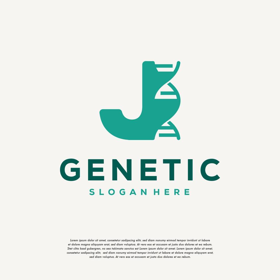 dna helix brev f logotyp mönster, genetik vektor design, kromosom första logotyp mall