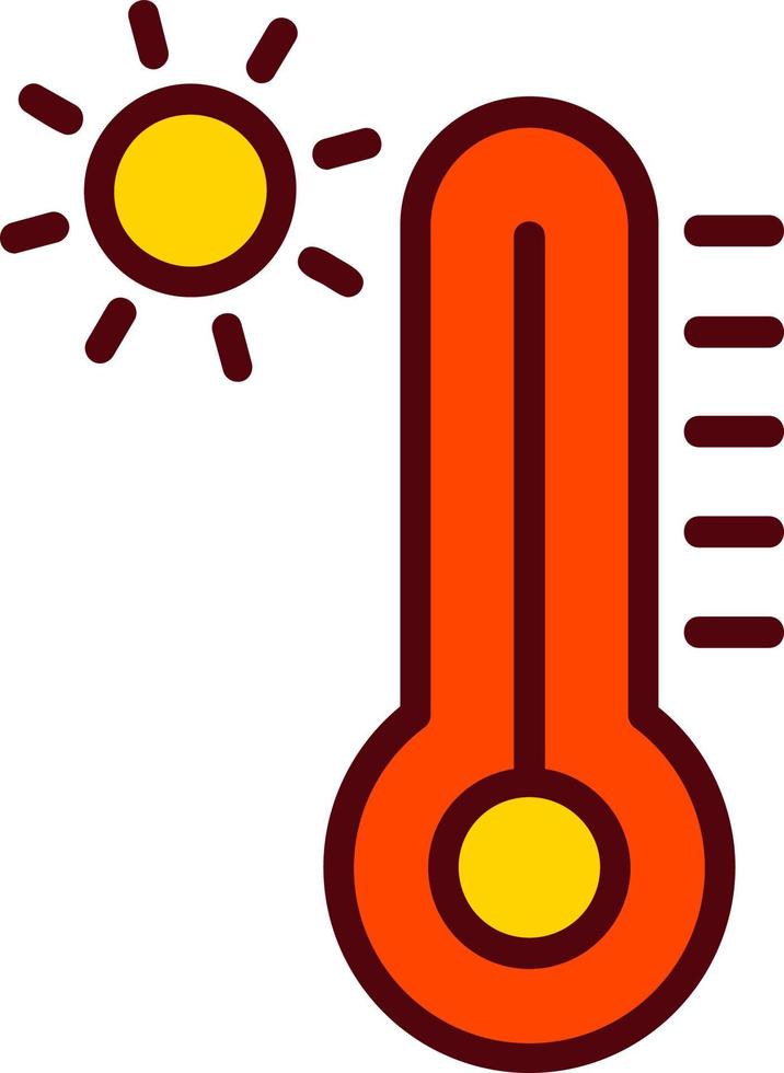 Thermometer-Vektor-Icon-Design vektor