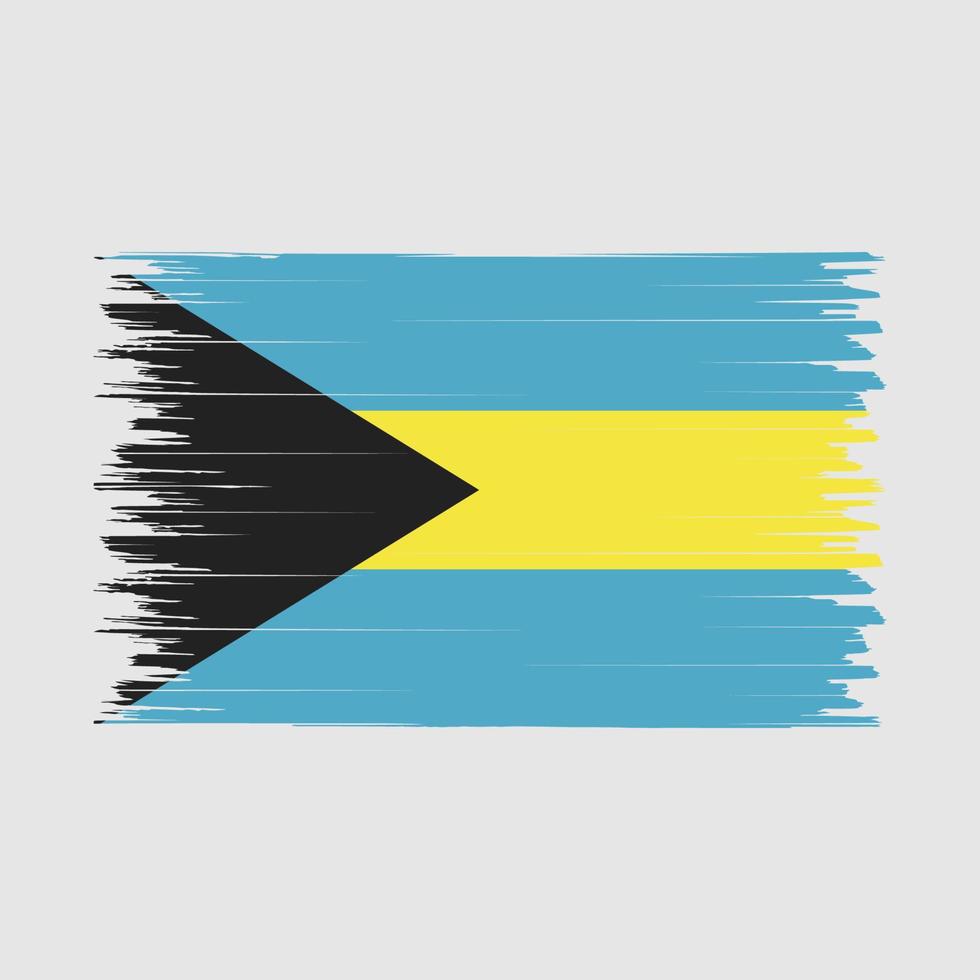 bahamas flagge bürste vektor