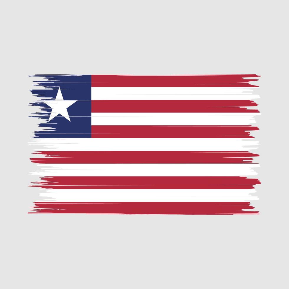 Bürste der Liberia-Flagge vektor