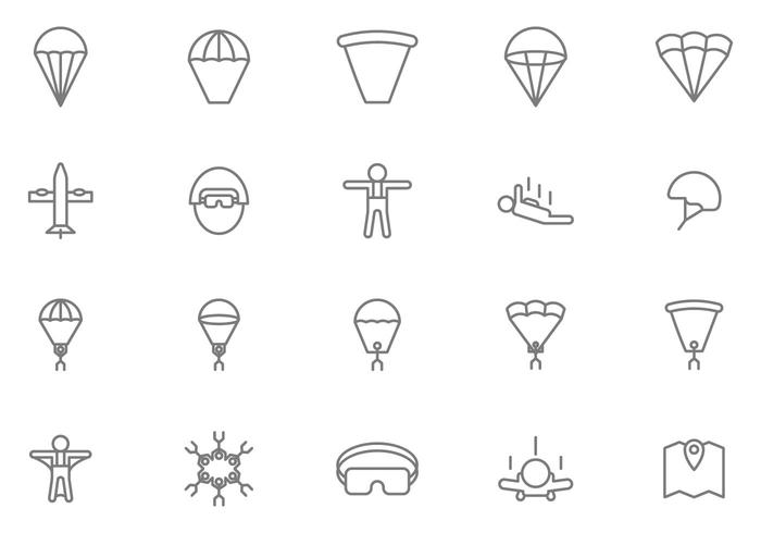 Gratis Skydiving Vectors