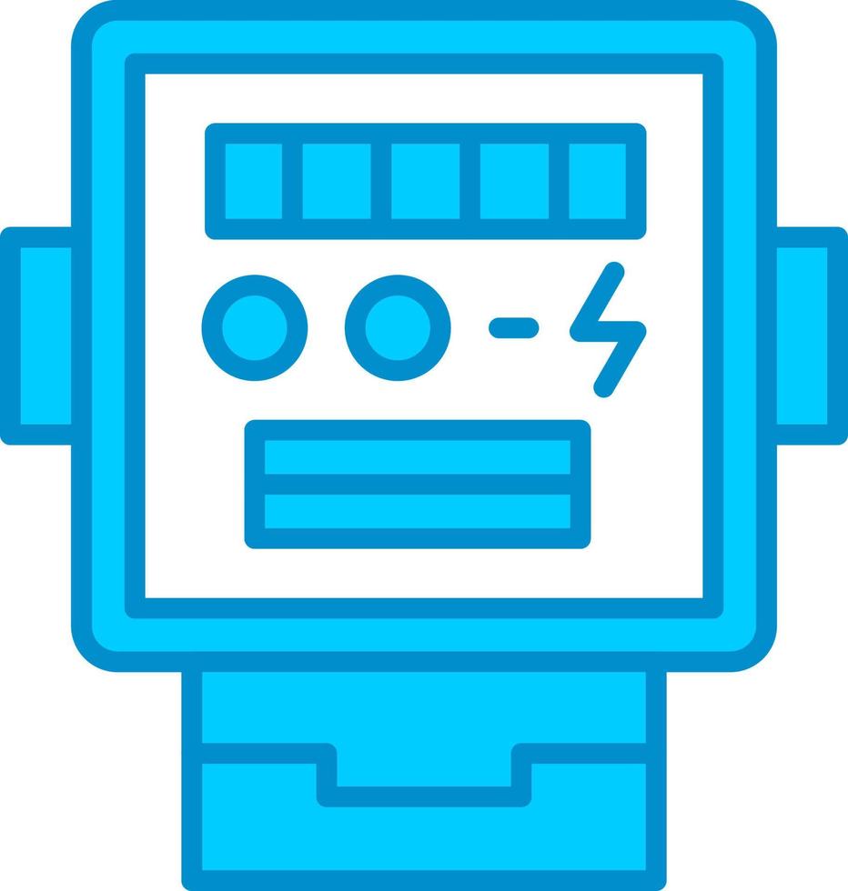 elektrisk meter kreativ ikon design vektor