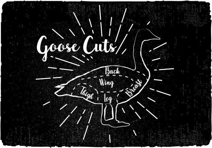 Gratis Goose Cuts Vector Bakgrund