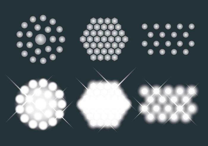 LED-Lichter Vector Icons