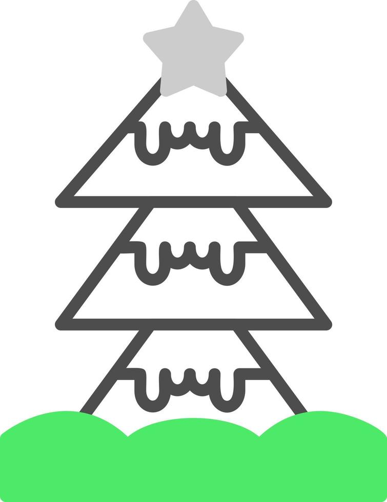 Weihnachtsbaum kreatives Icon-Design vektor