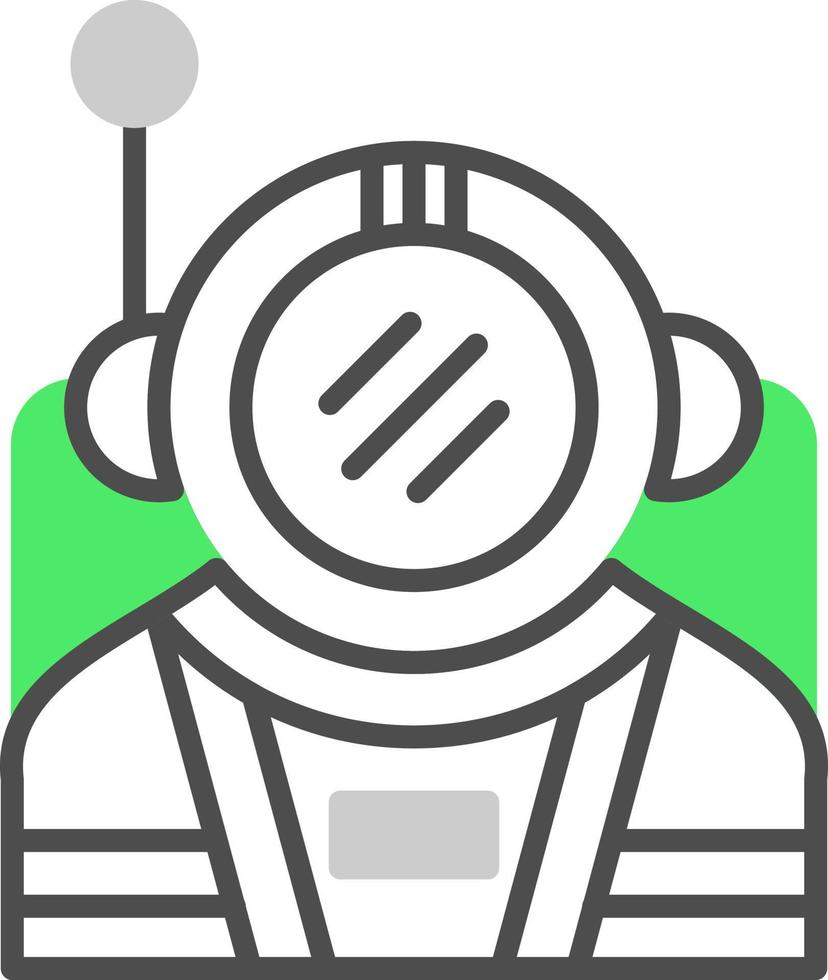 kreatives Icon-Design des Astronauten vektor