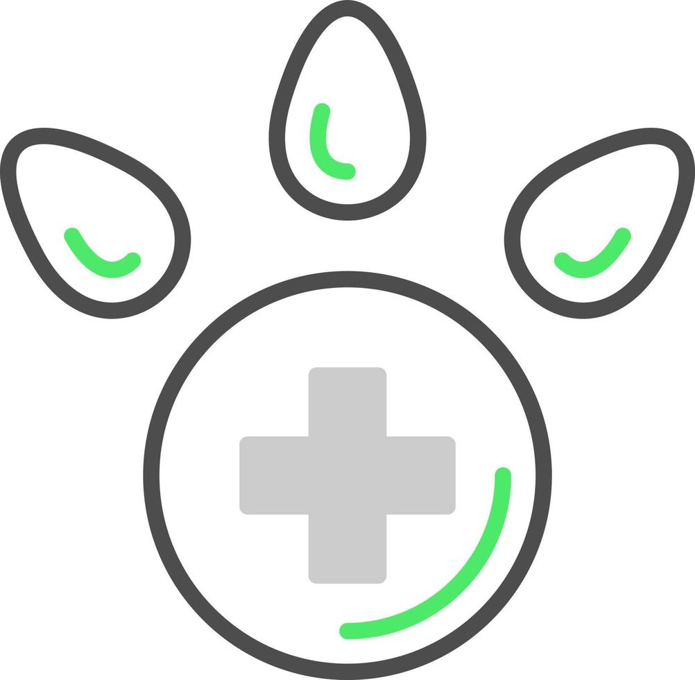 Veterinärfuß kreatives Icon-Design vektor