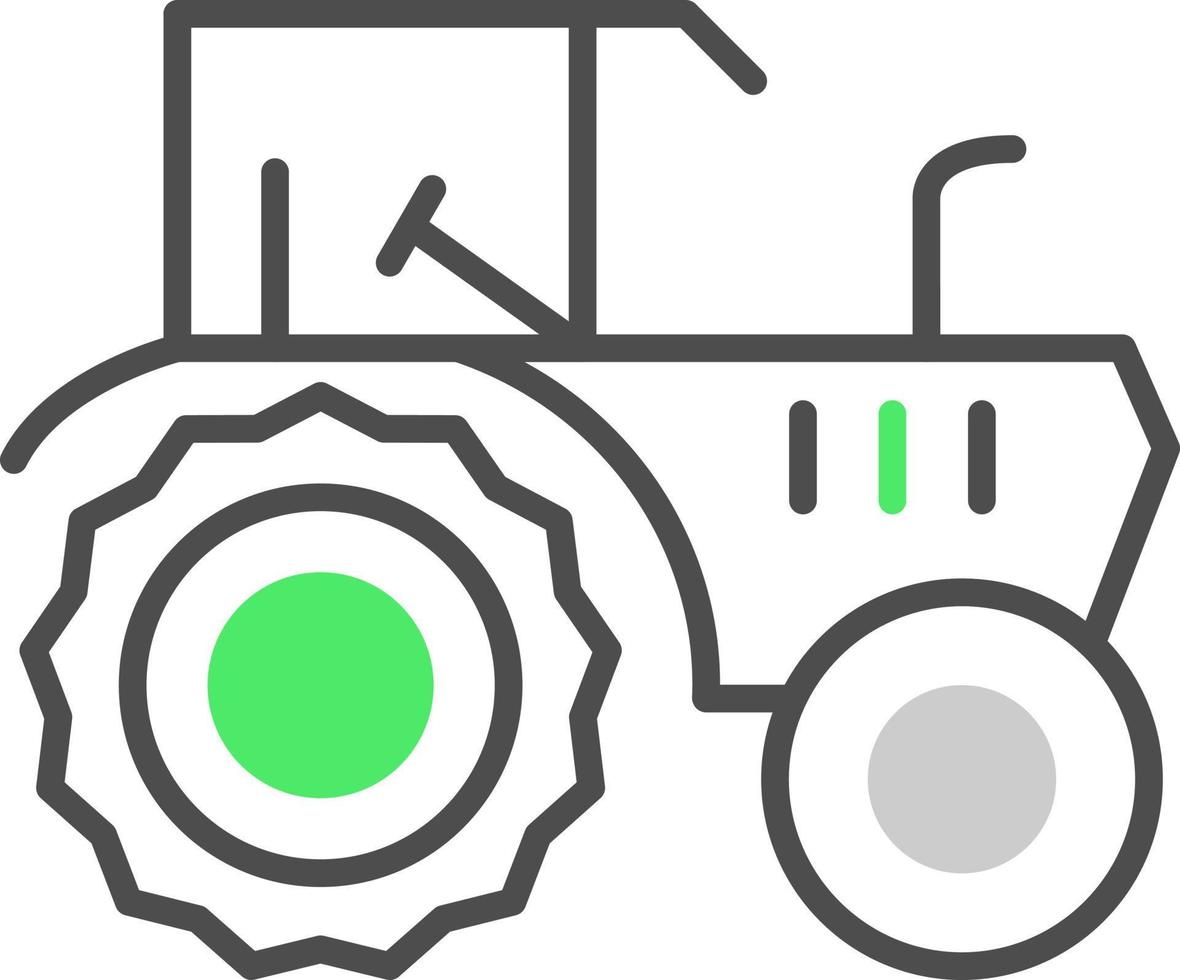 traktor kreativ ikon design vektor