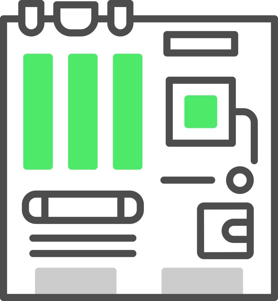 Motherboard kreatives Icon-Design vektor