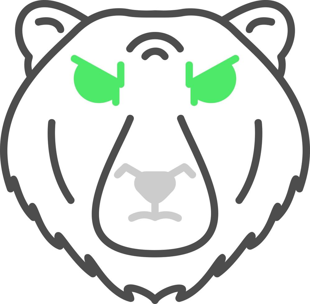 Eisbär kreatives Icon-Design vektor