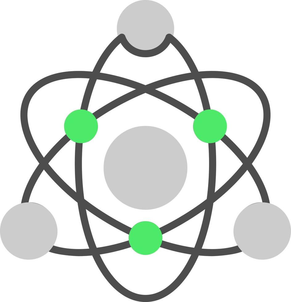 Atom kreatives Icon-Design vektor