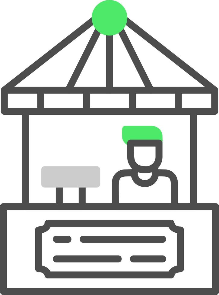 Ticket Office kreatives Icon-Design vektor