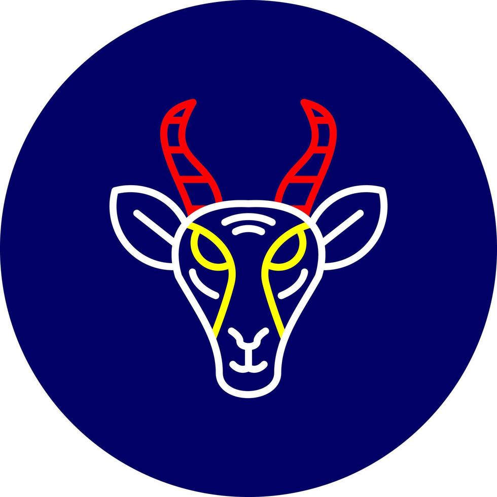 Gazelle kreatives Icon-Design vektor