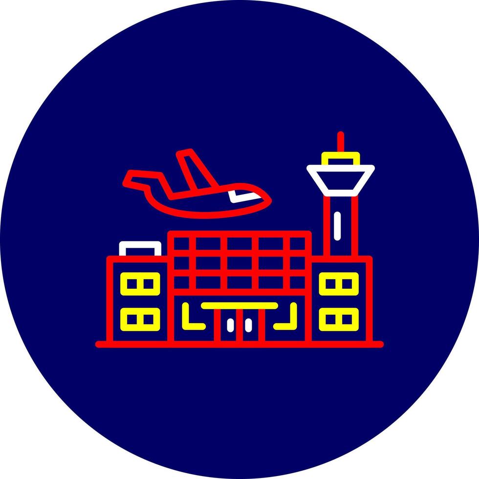 Flughafen kreatives Icon-Design vektor