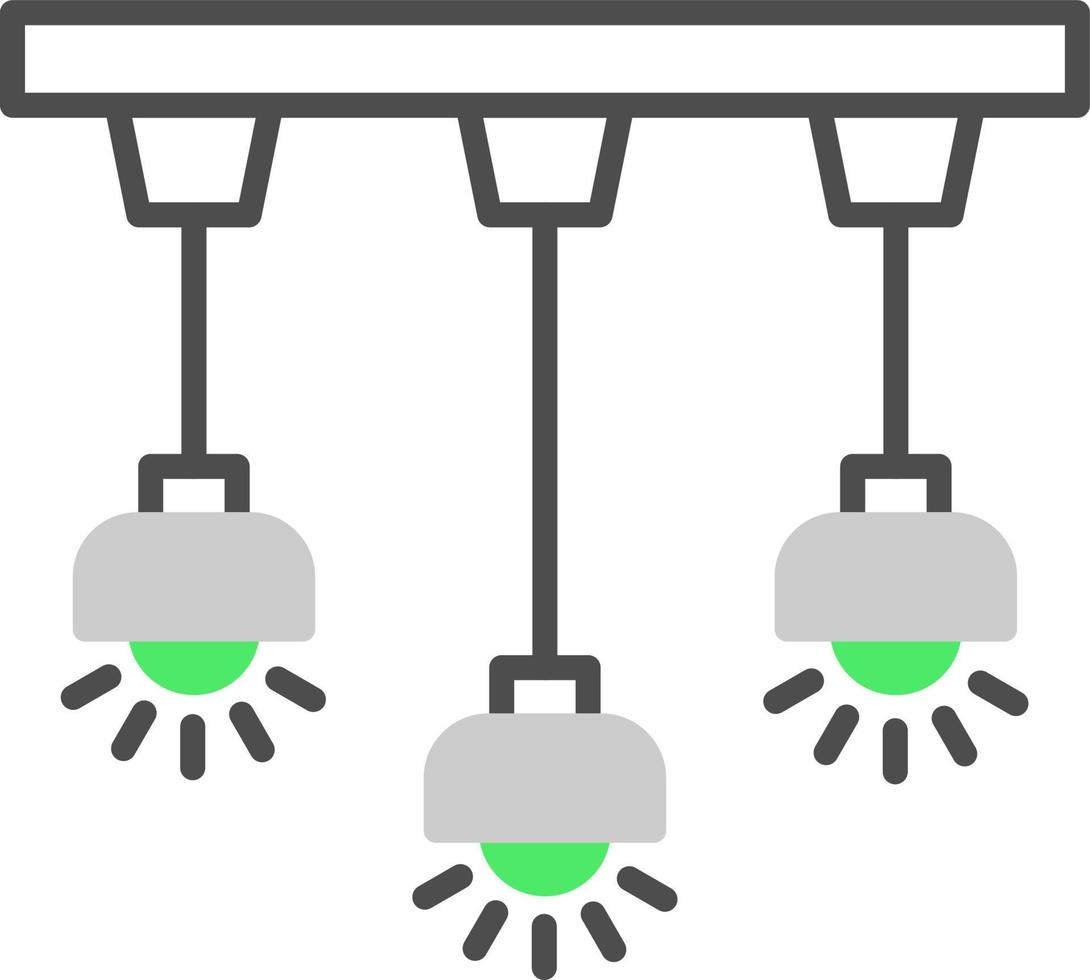 Deckenleuchte kreatives Icon-Design vektor