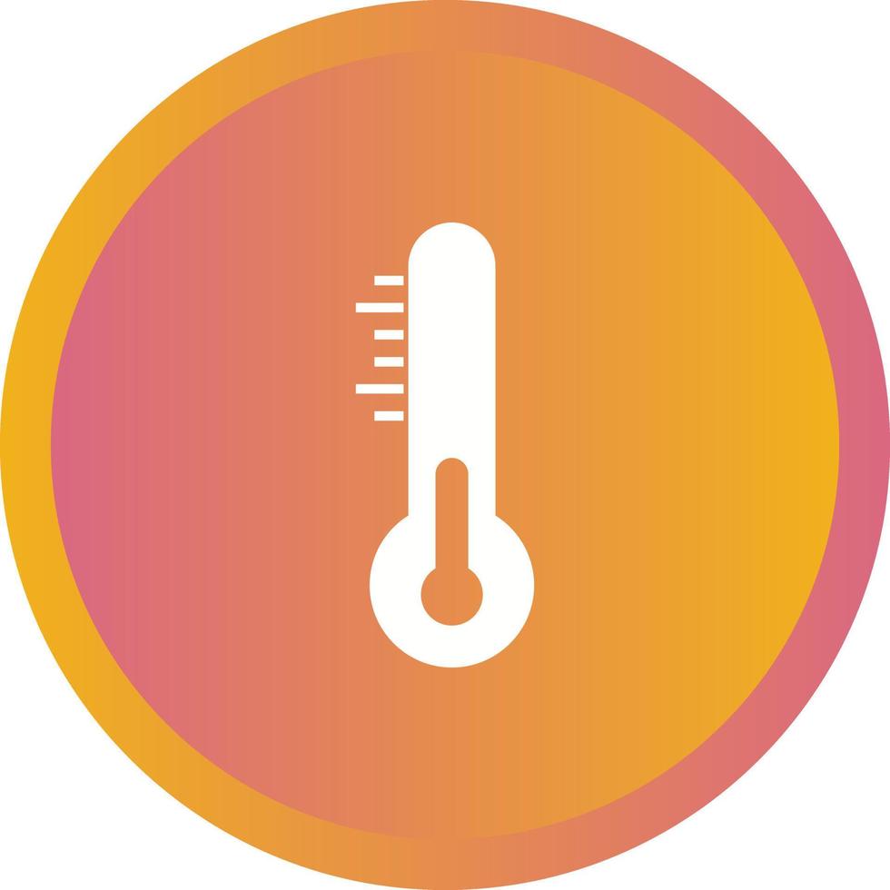 unik temperatur vektor glyf ikon