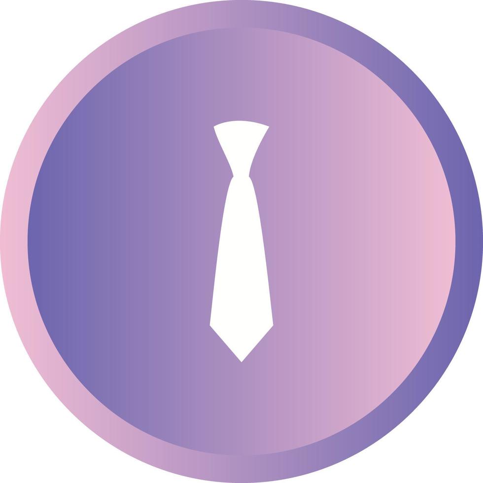 einzigartiges Krawattenvektor-Glyphen-Symbol vektor