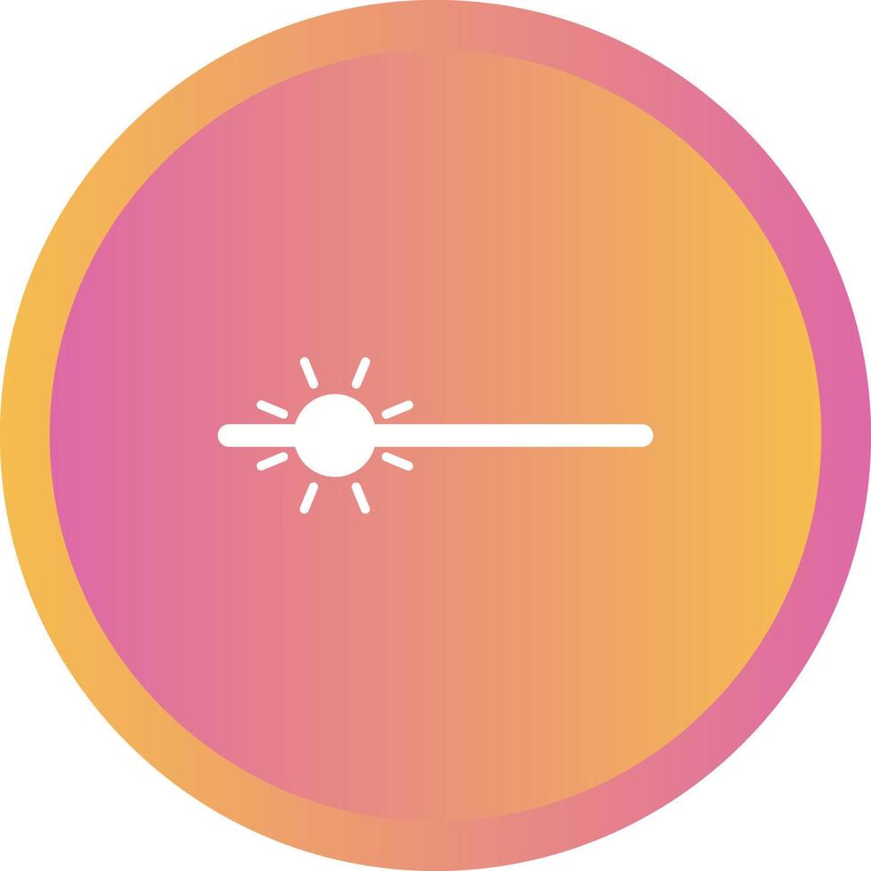 einzigartiges Helligkeitsvektor-Glyphen-Symbol vektor