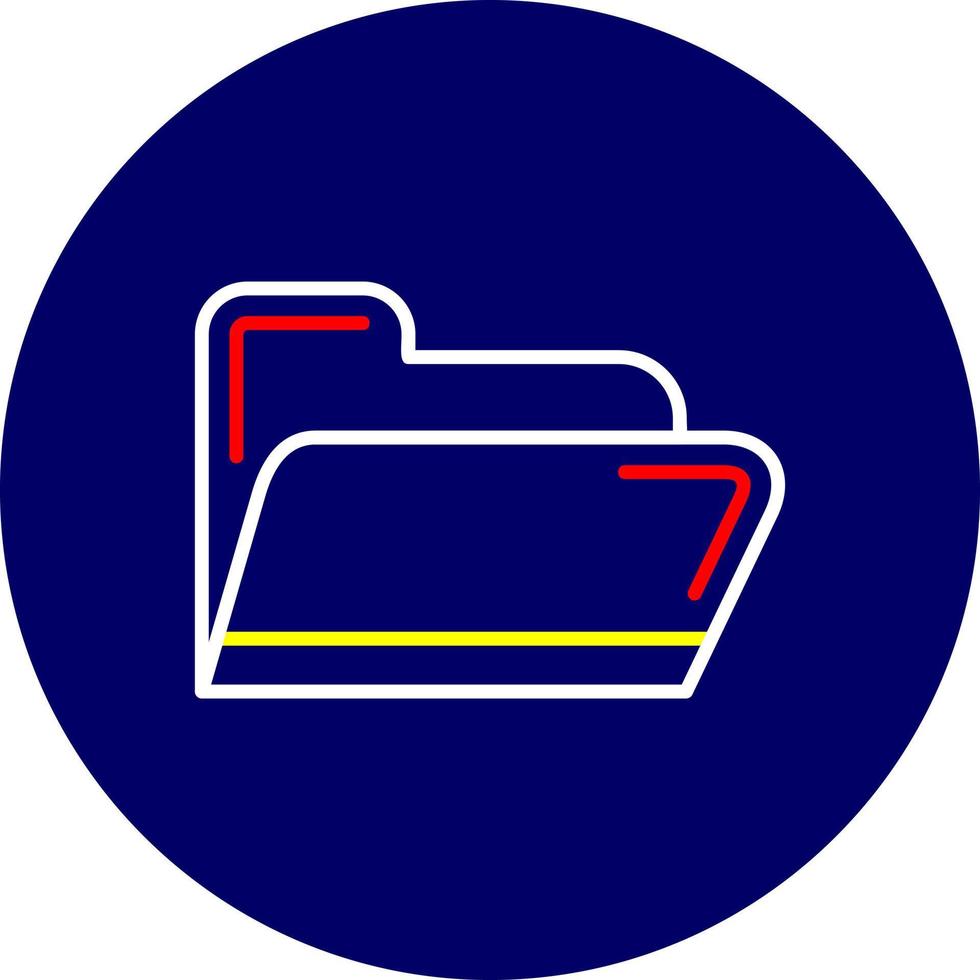 Ordner kreatives Icon-Design vektor