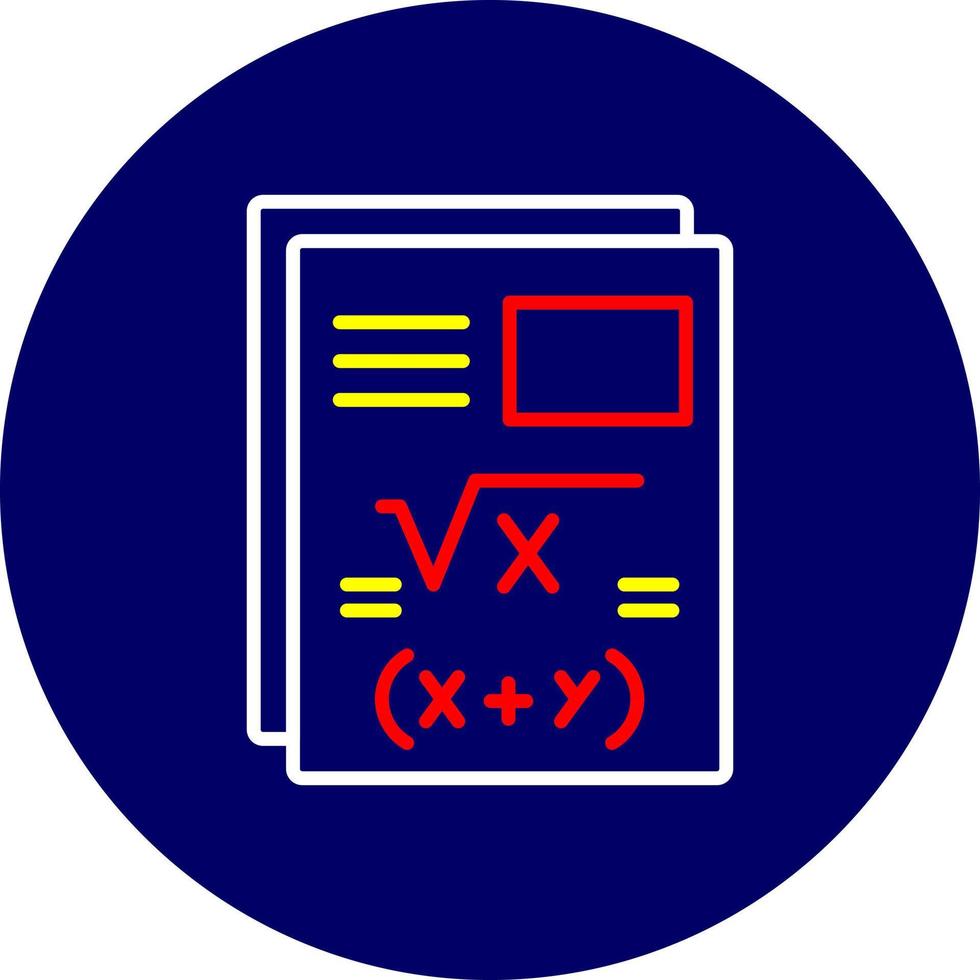 Mathe kreatives Icon-Design vektor